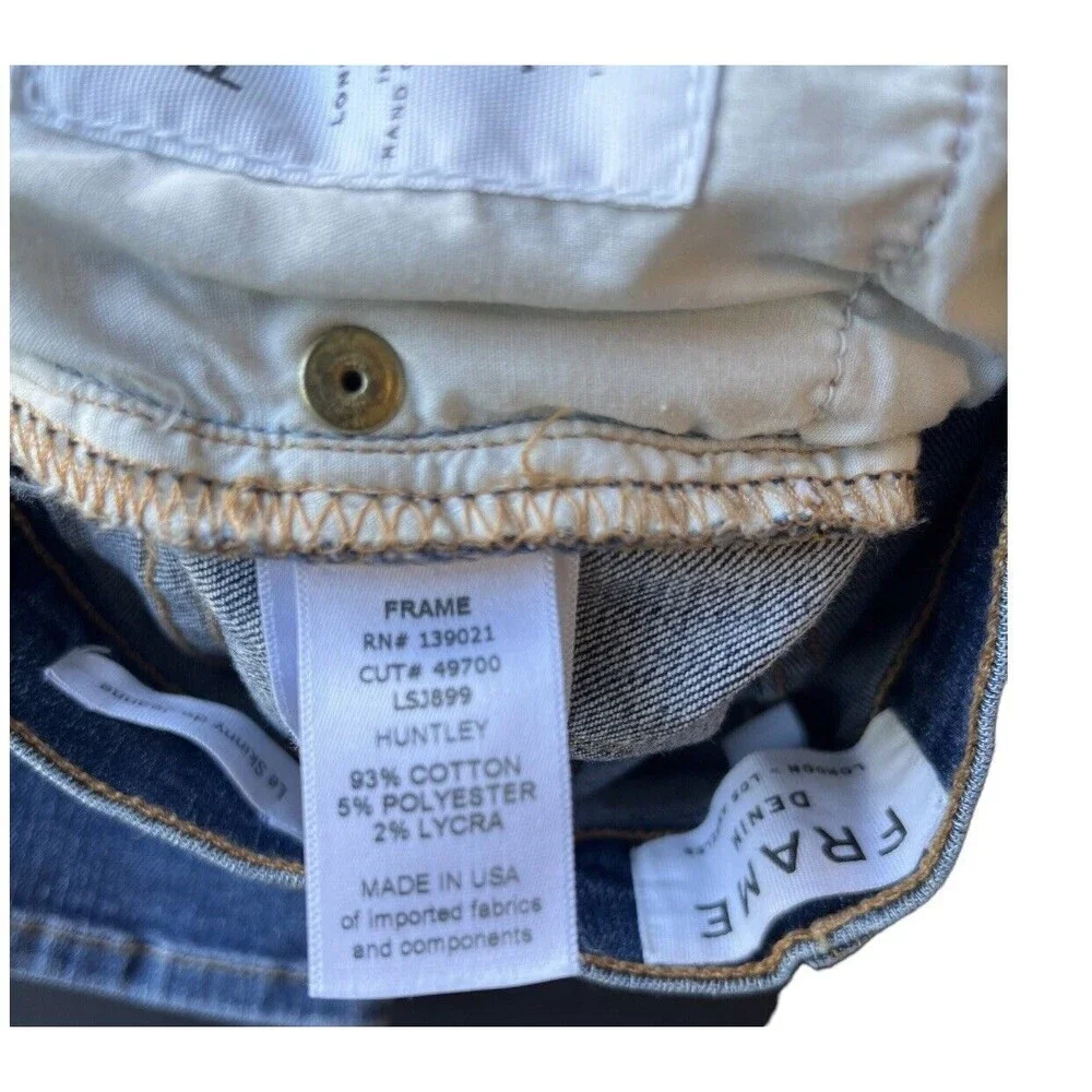 Frame Denim Le Skinny de Jeanne Huntley Jeans 28.